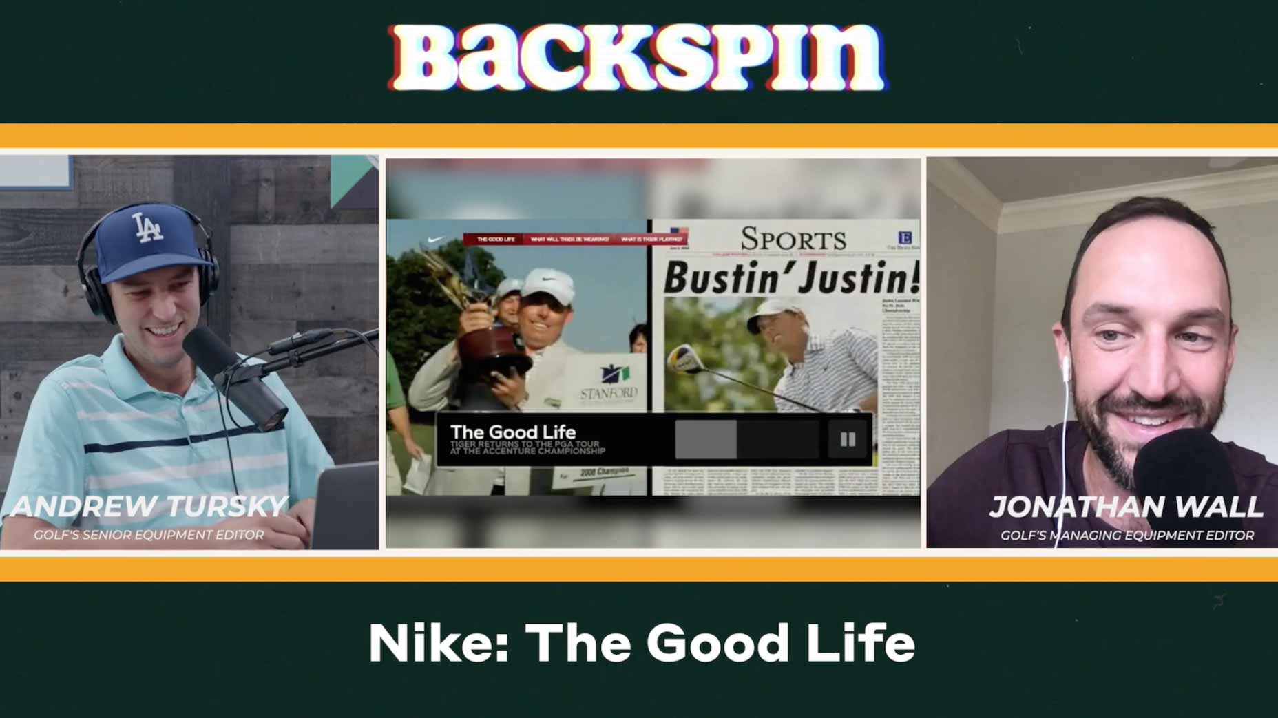 Parlamento Viajero molestarse Looking back at a classic Tiger Woods Nike commercial: Backspin