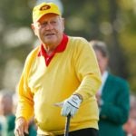 jack nicklaus in a yellow sweater