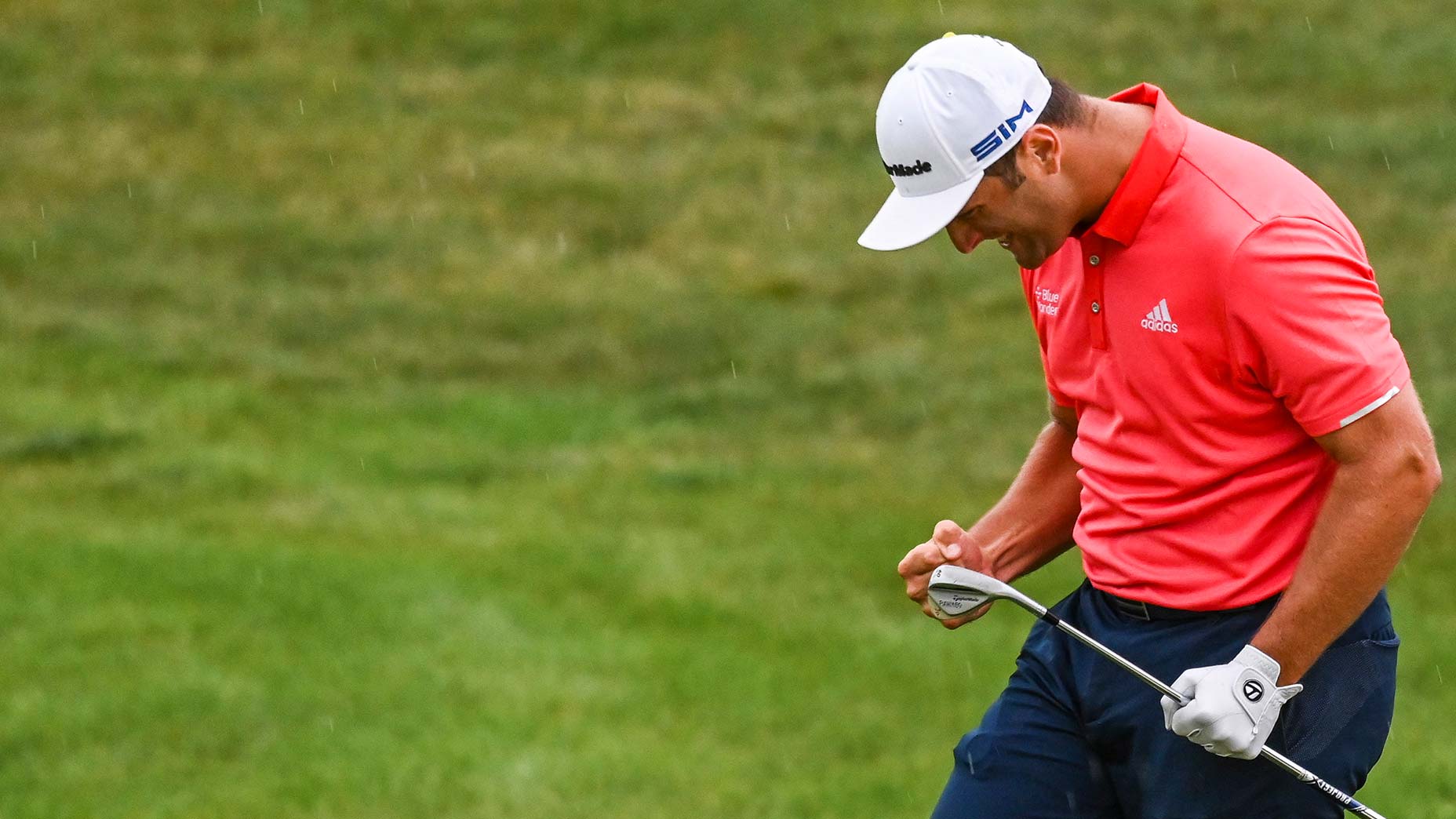 Jon Rahm used a Callaway prototype wedge to chip in at the Ryder Cup