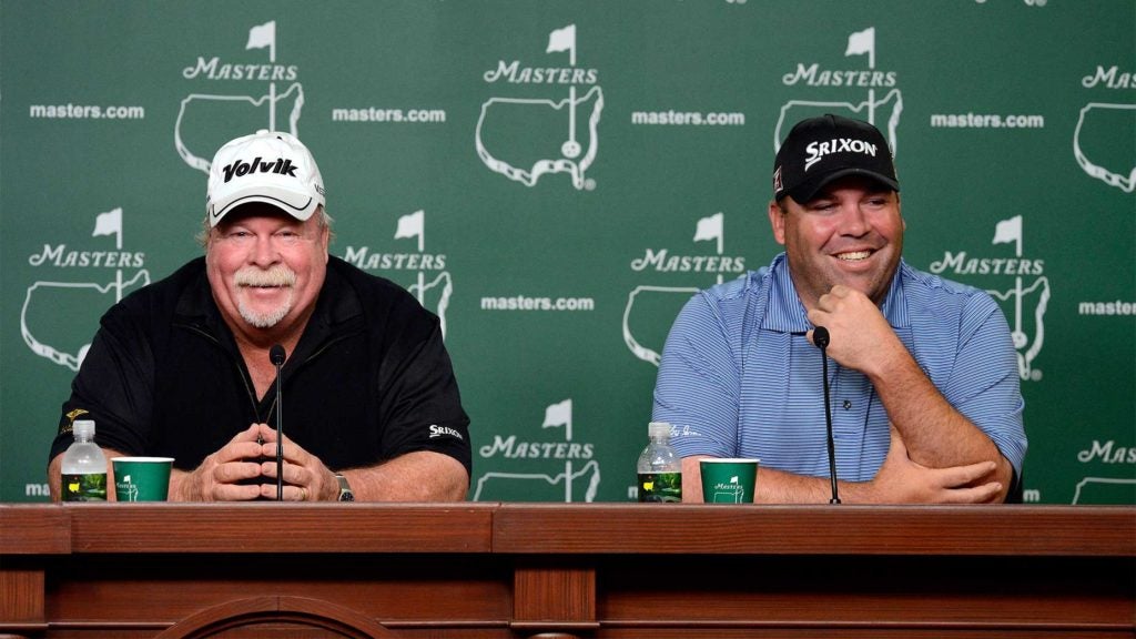Craig and Kevin Stadler at the 2014 Masters.