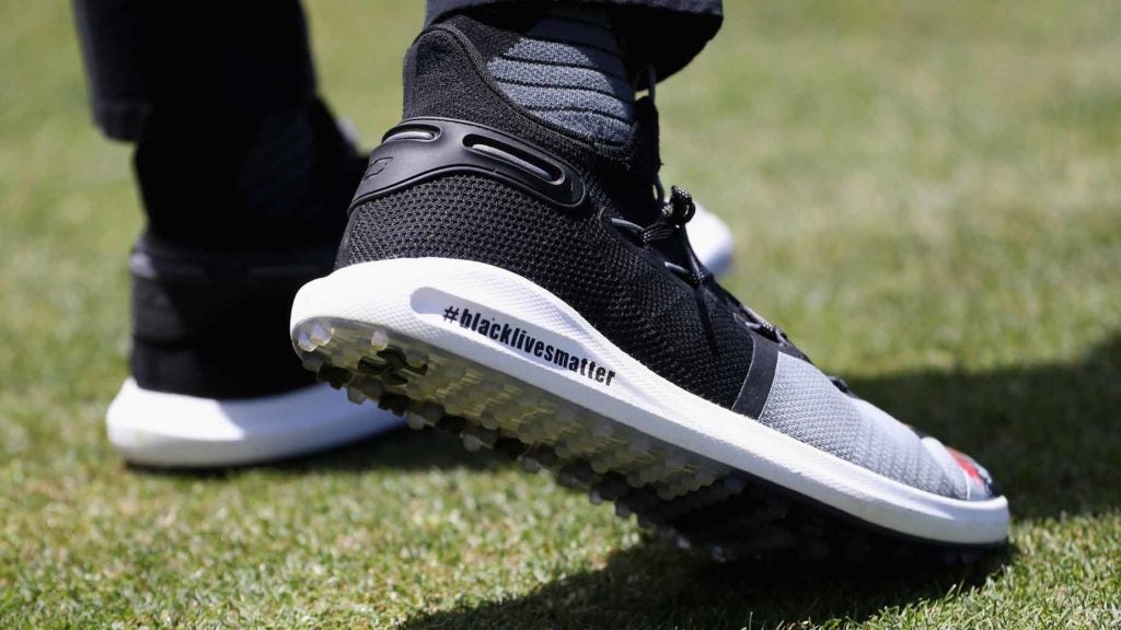 Steph Curry's Black Lives Matter golf shoes
