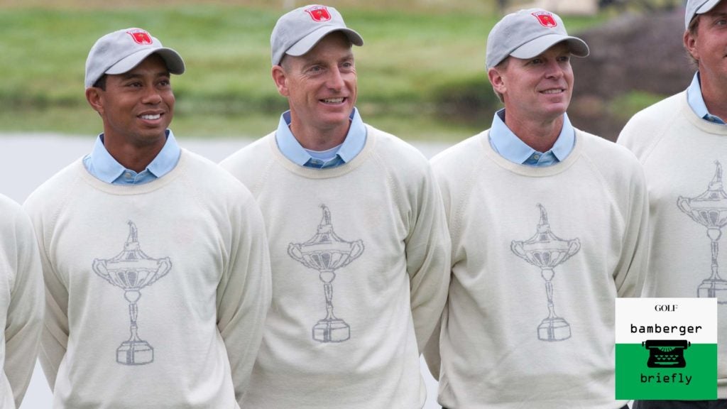 tiger woods, jim furyk and steve stricker