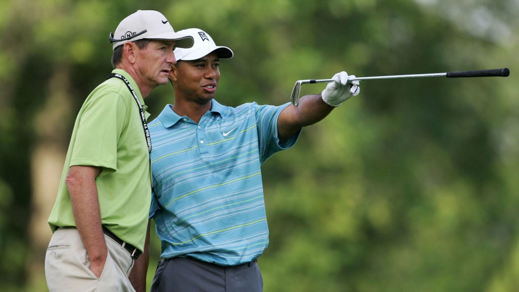 Hank Haney and Tiger Woods in 2006.
