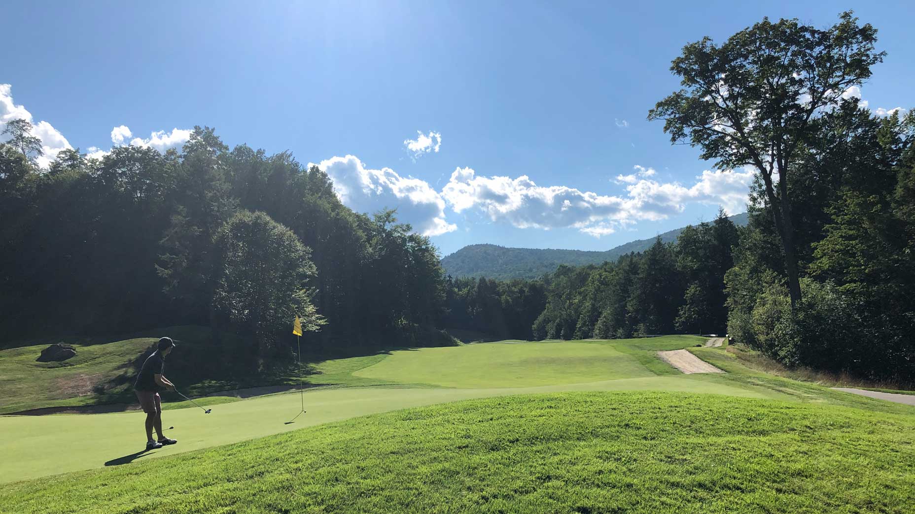 A below-average golfer at Green Mountain National Golf Course.