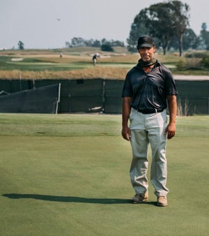 Marc Logan, an Aussie-born agronomist and course construction expert who started his career working on irrigation projects at Royal Melbourne.