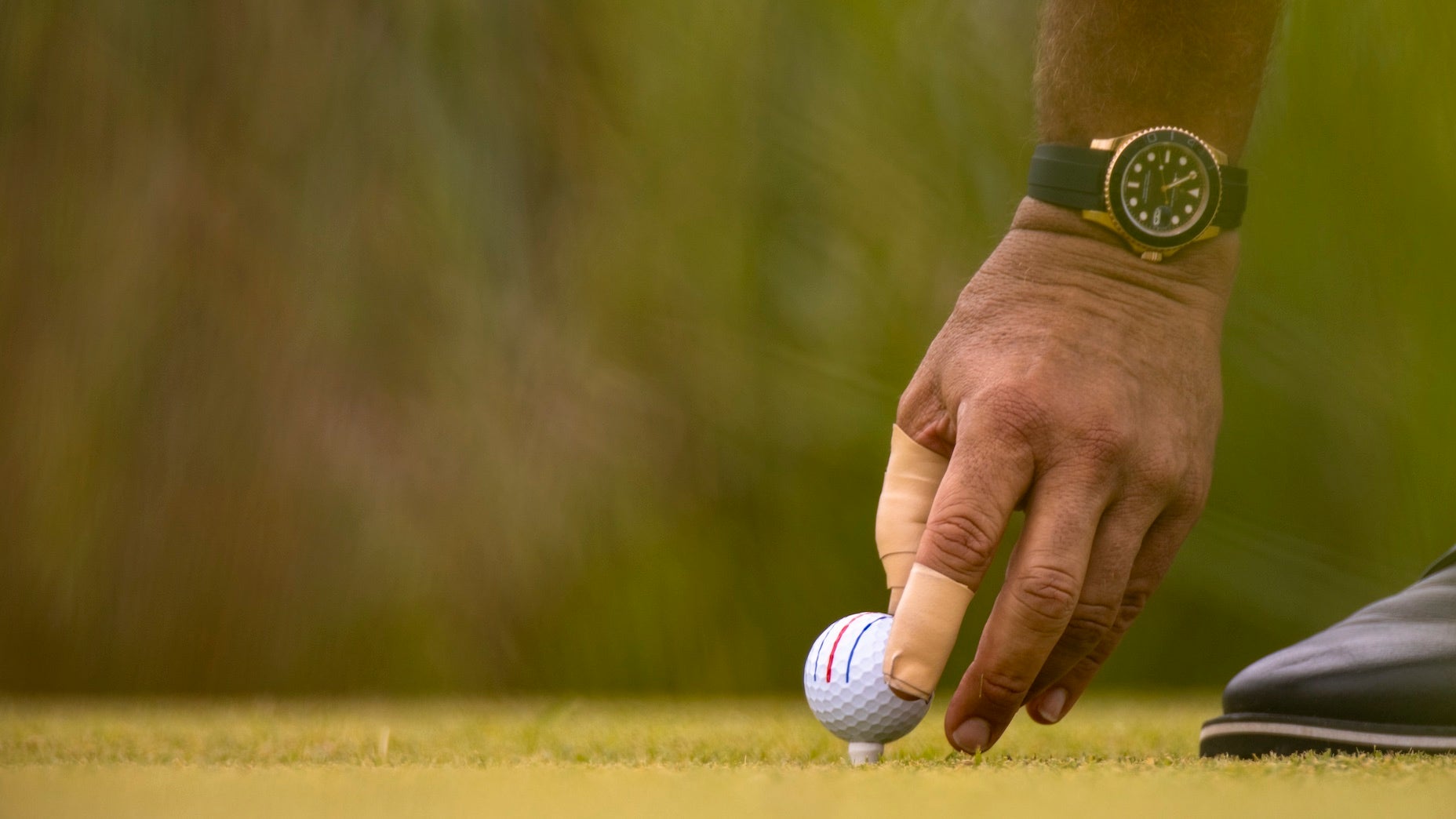 The ball Phil Mickelson used to win his first PGA Tour Champions title