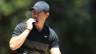 Rory McIlroy eats a protein-packed snack.