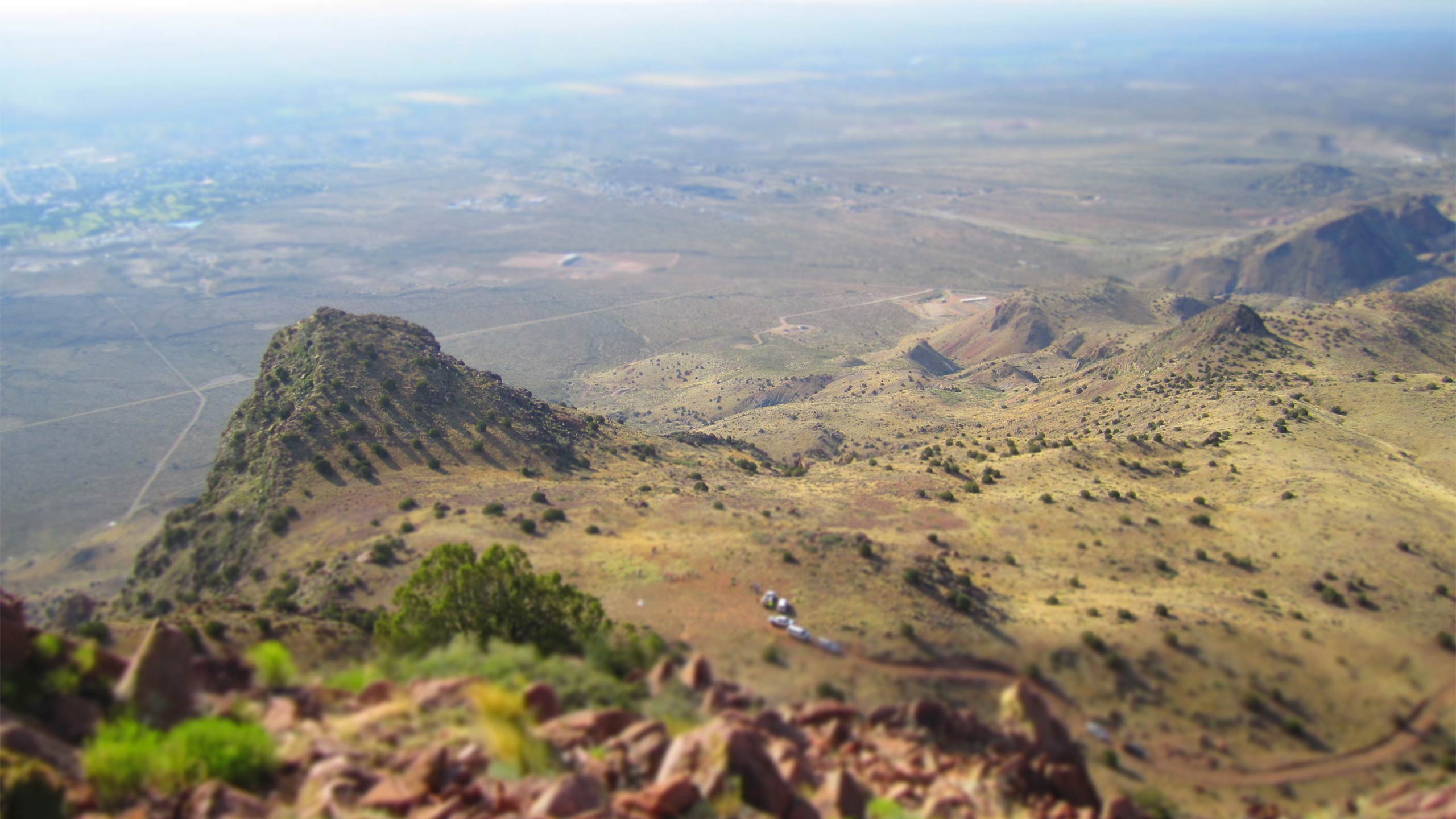 Socorro Peak is home to the world's most grueling golf hole