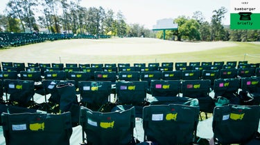 empty patron chairs at the masters