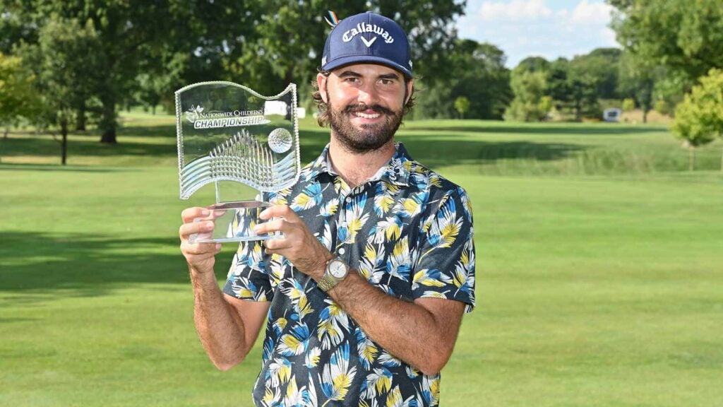 curtis luck with trophy