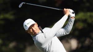 Haotong Li in the second round of the PGA Championship