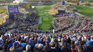 first tee at the ryder cup