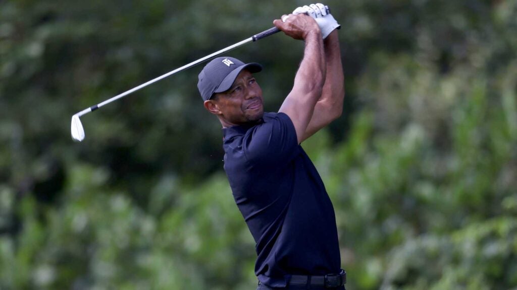 Tiger Woods at the 2020 Northern Trust tournament