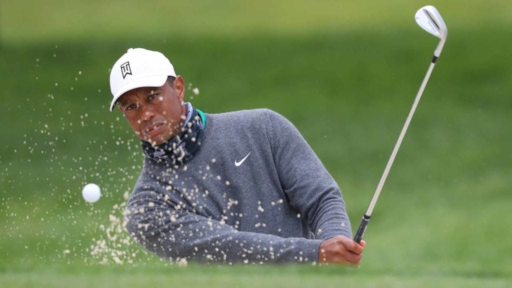 Tiger Woods practices at 2020 PGA Championship