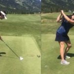 women's golf posture
