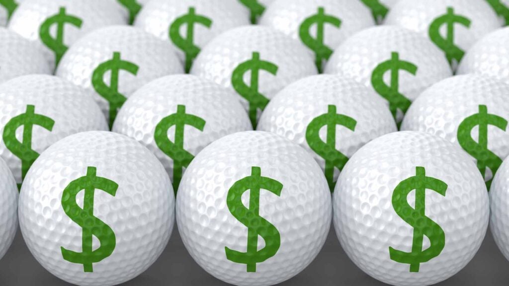 Golf ball money