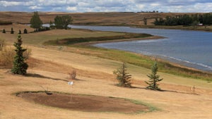 Hilltop golf in Saskatchewan.