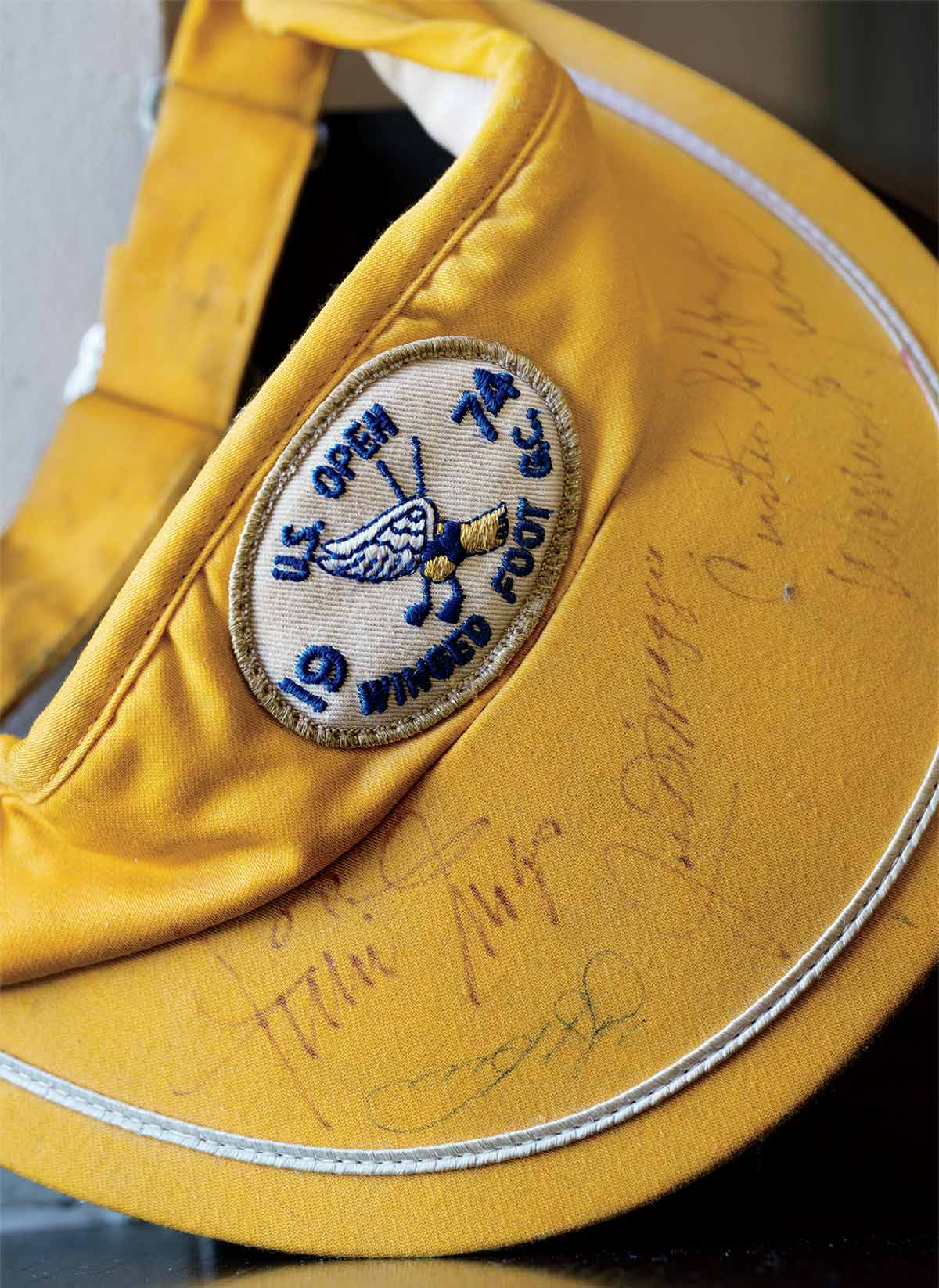 Winged Foot signed visor