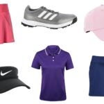 Women's golf products in the Pro Shop