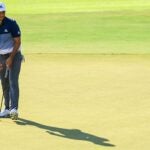 xander schauffele misses putt