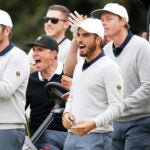 Abraham Ancer and the International team at the Presidents Cup.