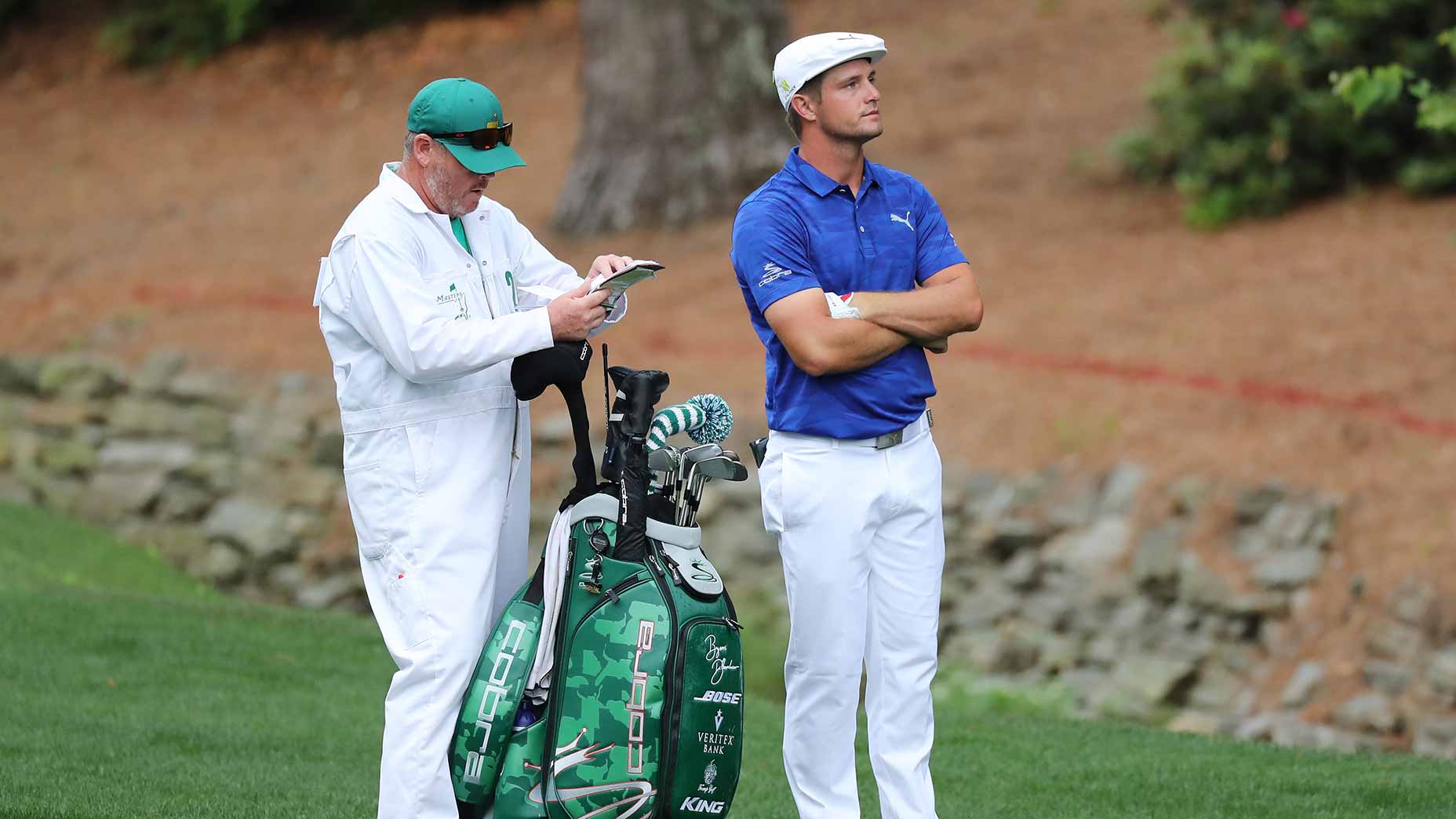 bryson dechambeau caddy, masters