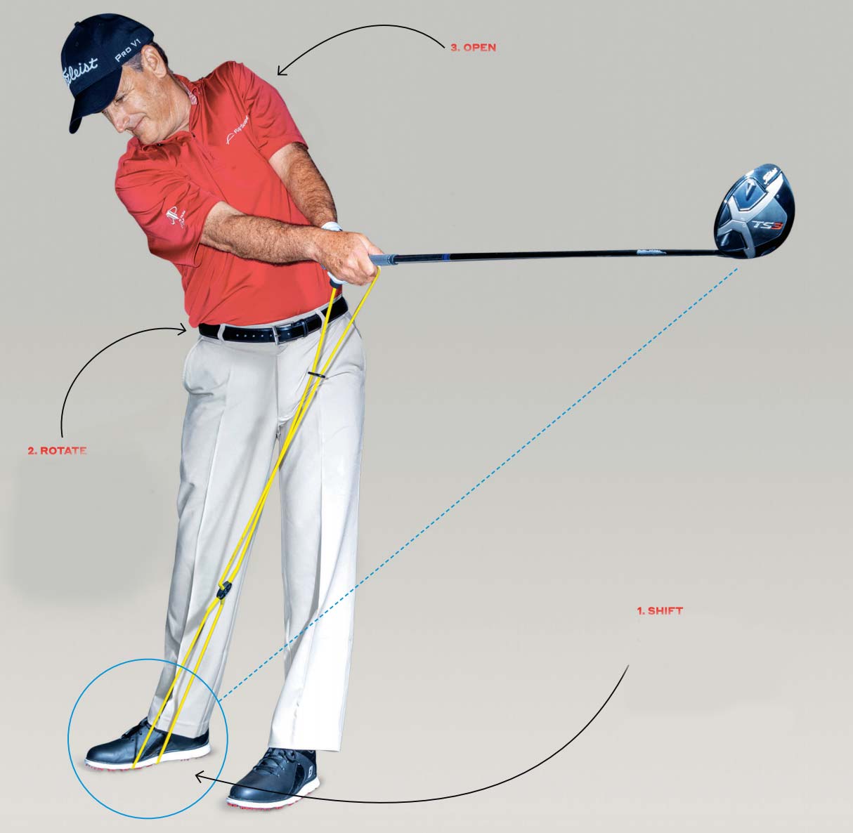 Swing improvement through an exercise band? Very effective! Same Guy Golf