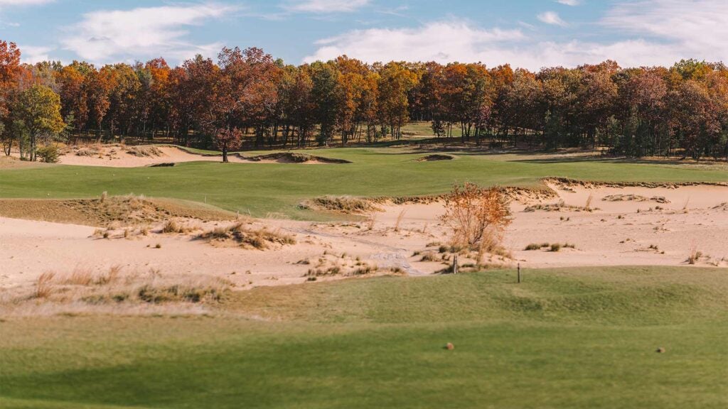 A view of the 2nd hole at Mammoth Dunes.