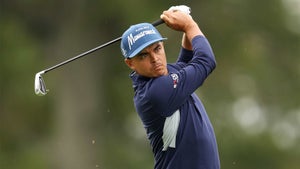 rickie fowler watches a shot at the us open