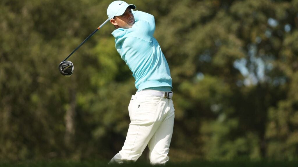rory mcilroy hits driver