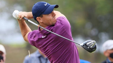 rory mcilroy swings driver paynes valley