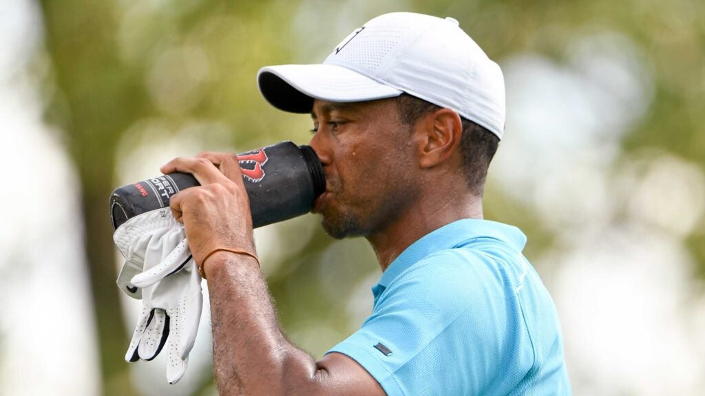 tiger woods drinking
