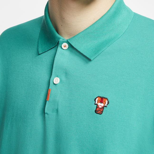 tiger woods collarless polo