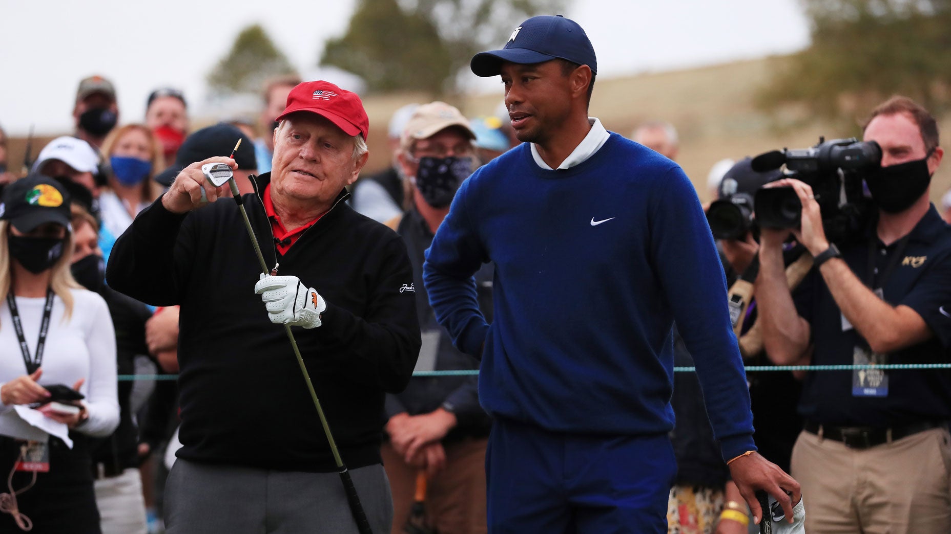 Jack Nicklaus and Tiger Woods