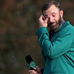 'It's hard to talk': Dustin Johnson gets choked up at emotional Masters ceremony