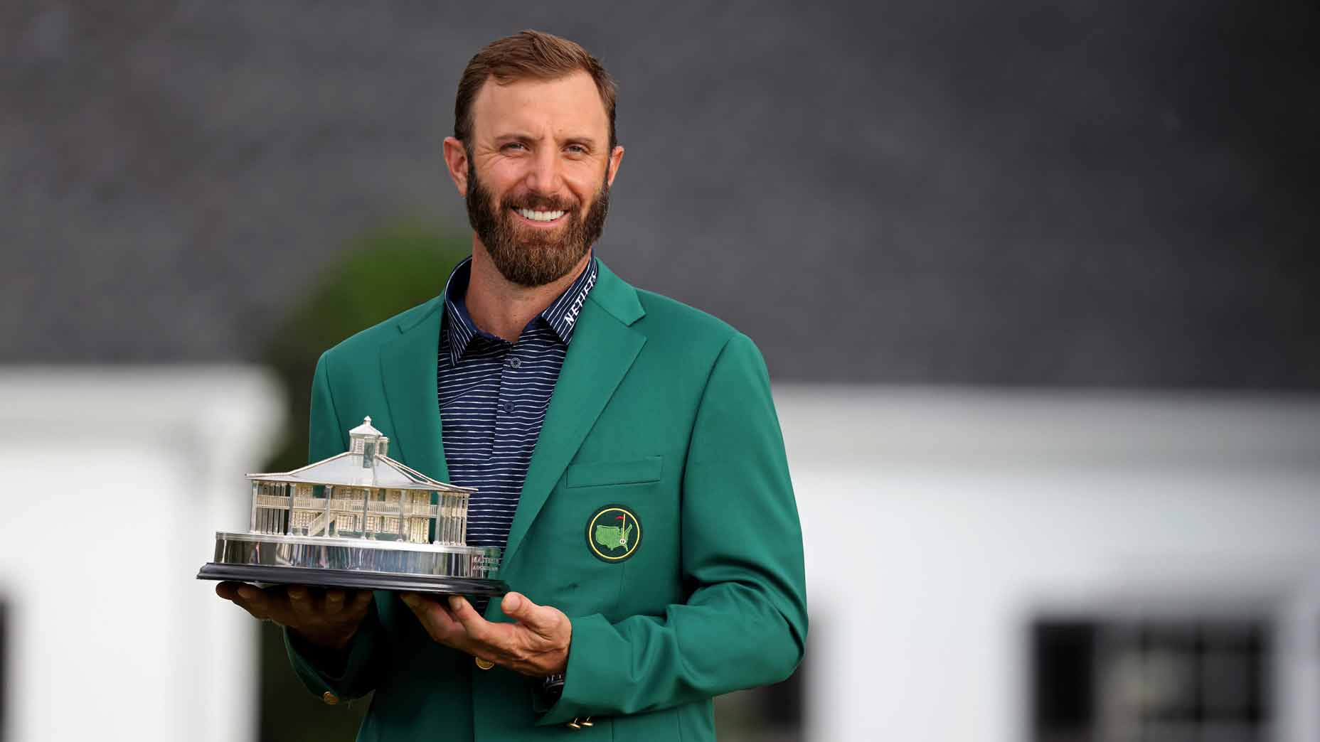 dustin Johnson masters trophy