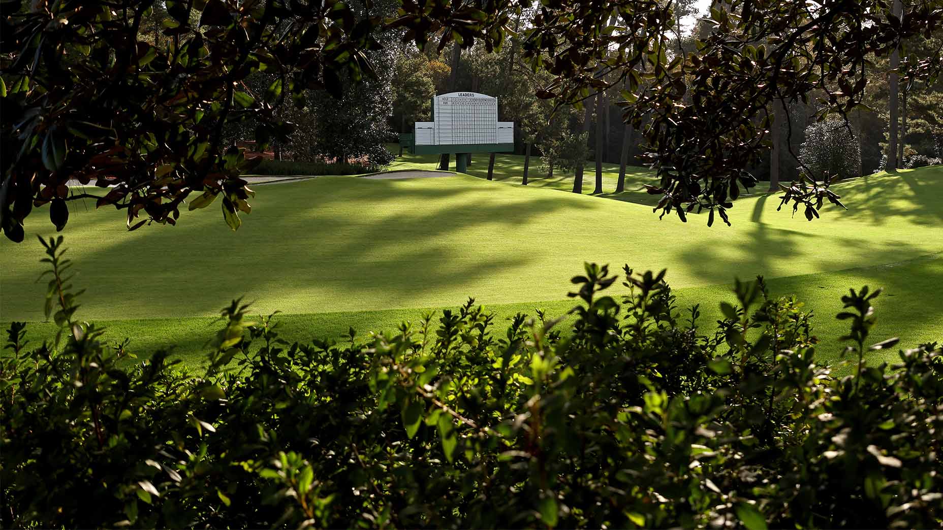 A Masters scoreboard