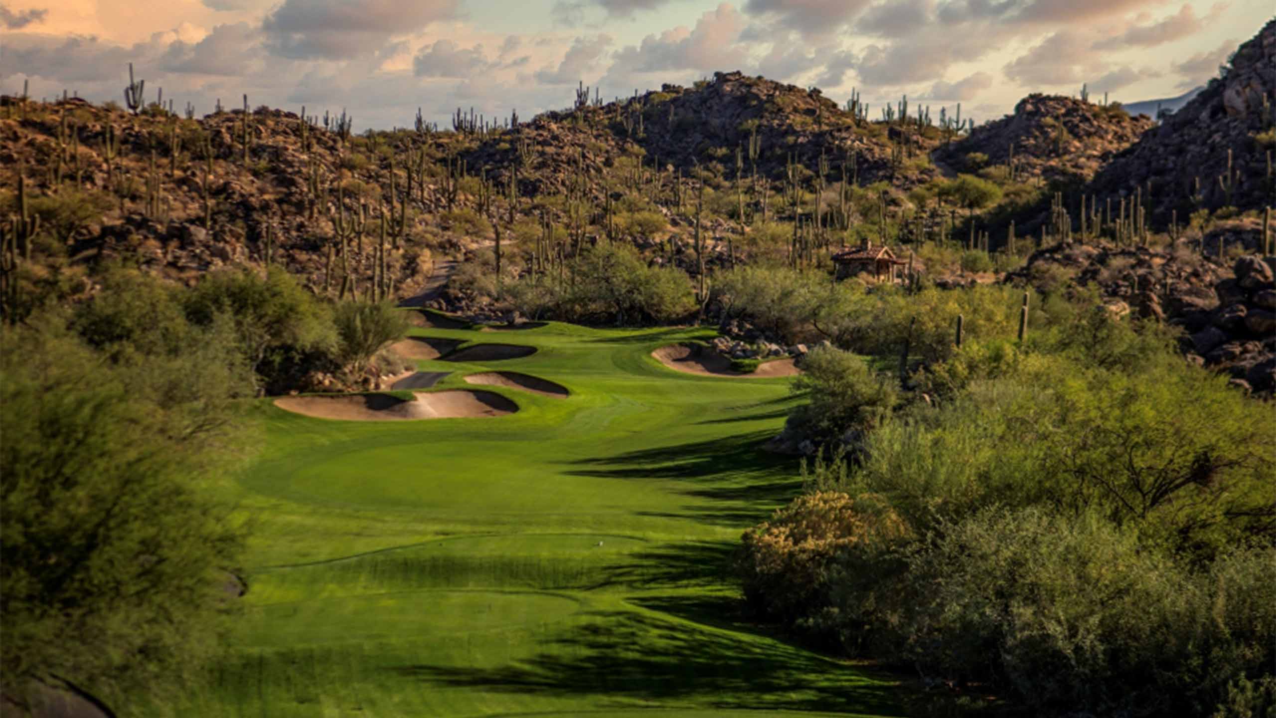 The 17th hole at The Stone Canyon Club.