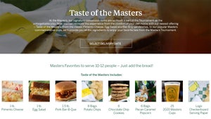 taste of masters menu
