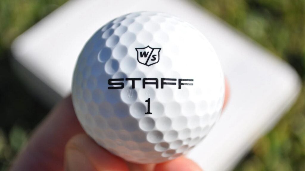 wilson staff model r golf ball
