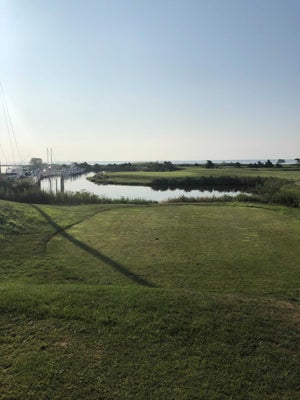 The second hole at Timber Point Blue Course