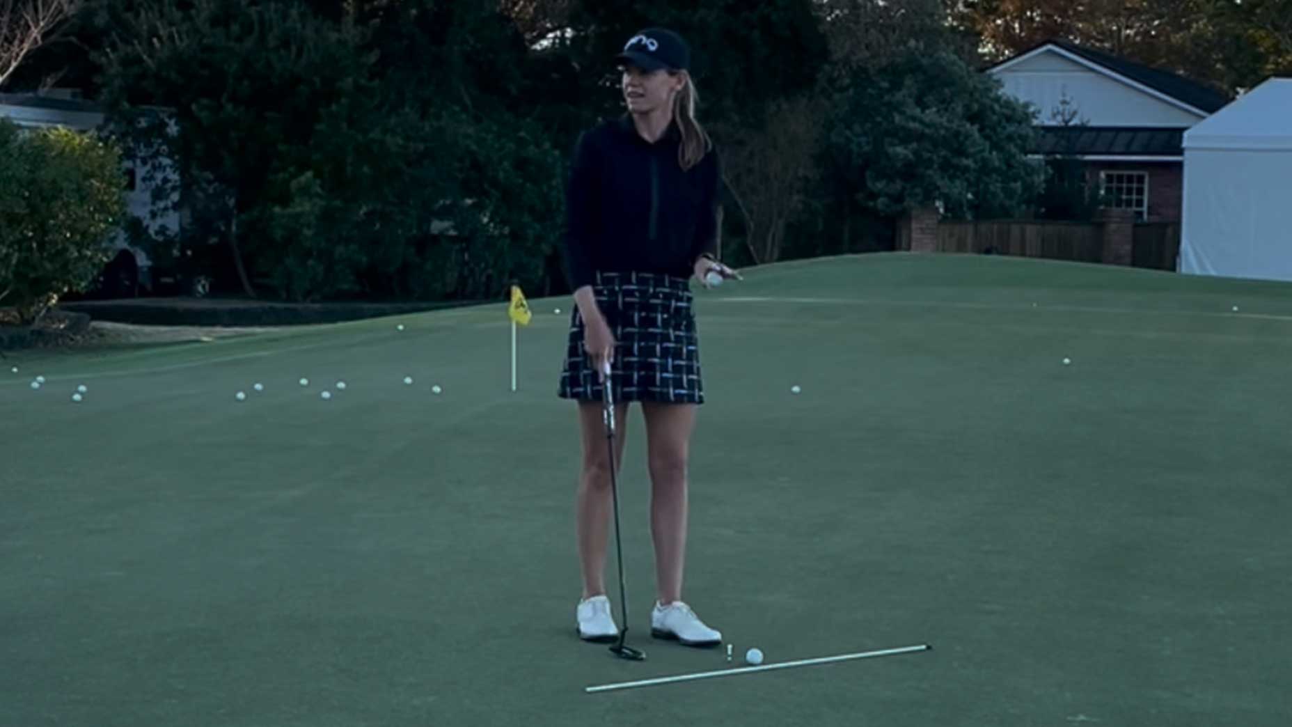 Sarah Schmelzel shows young players how to drain more putts.