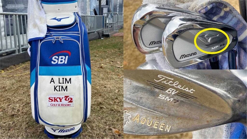 A Lim Kim's golf clubs