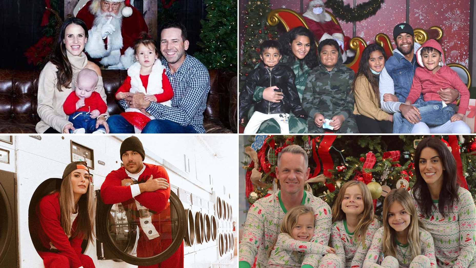 PGA Tour pros share family Christmas photos on social media