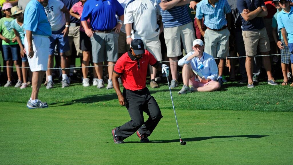 tiger woods in pain