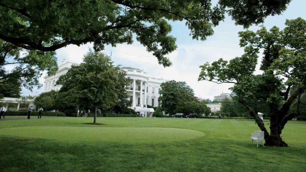 white house putting green