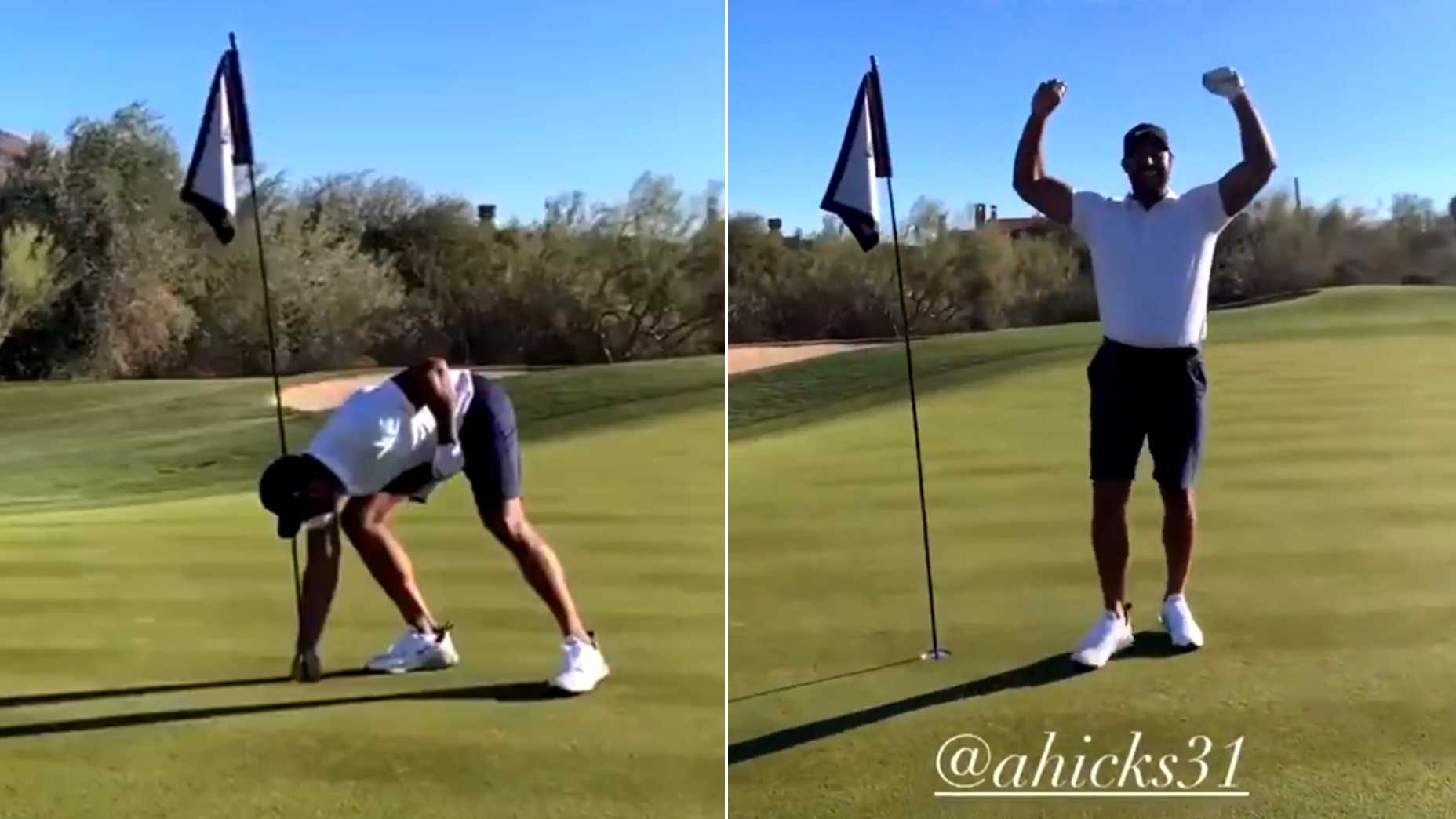 New York Yankees' Aaron Hicks makes hole-in-one on par 4