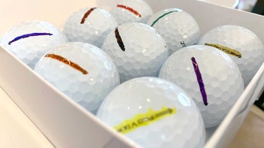 box of golf balls