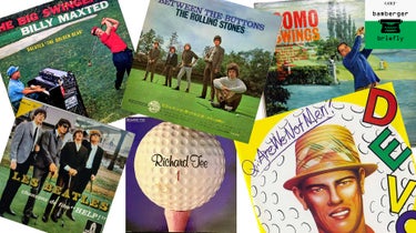 golf-themed album covers