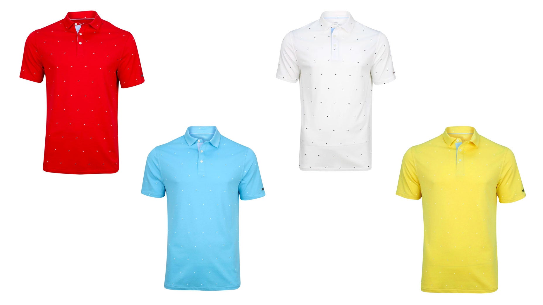 We love these printed Nike polos